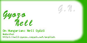 gyozo nell business card