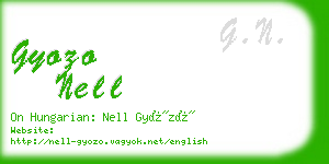 gyozo nell business card